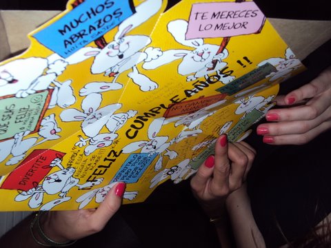 O cartão que eu ganhei dazamiga