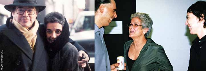 No aconchego de Tom Jobim - uma espécie de tio - em Nova York, nos anos 80; e entre Arnaldo Antunes e Adriana Calcanhoto, em show do cantor, no passado