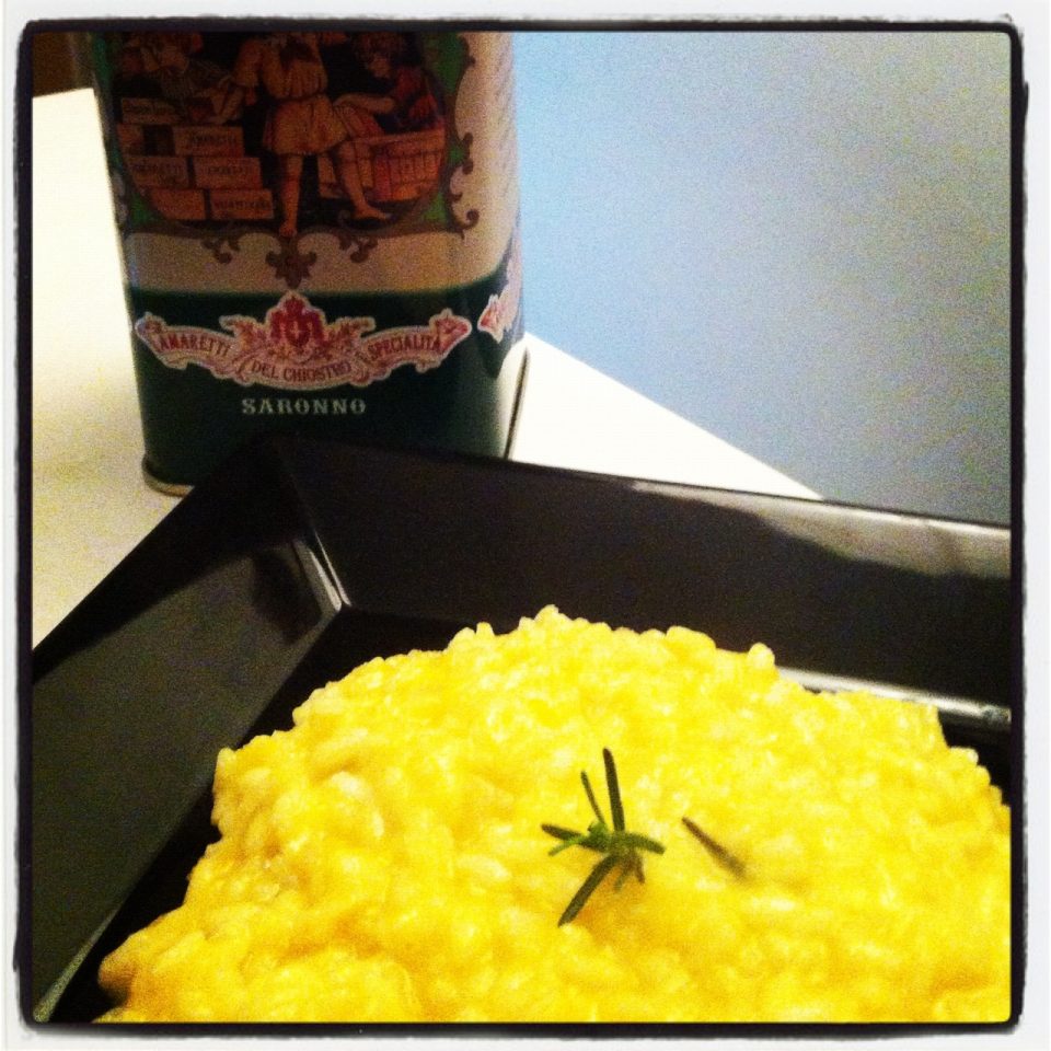 Risotto de abóbora e amaretti