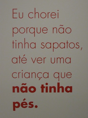 Da categoria poesia da vida, frase do pintor equatoriano Guayasamín