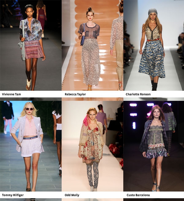 Direto da semana de moda de NY, a onda pode ser misturar estampas diferentes