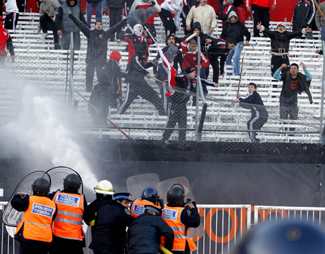 Alguns torcedores ficaram assim