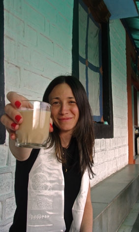 Brinde com Tchai oferecido pelas monjas