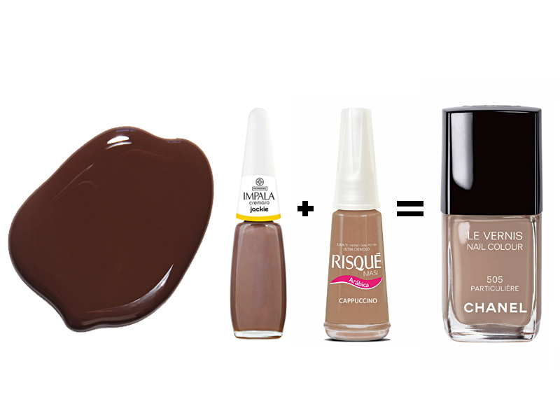 Jackie (Impala) + Cappuccino (Risqué) = Particulière (Chanel)