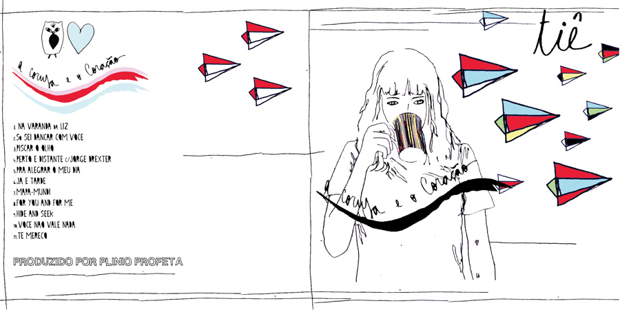 Capa do CD, ilustrada por Rita Wainer