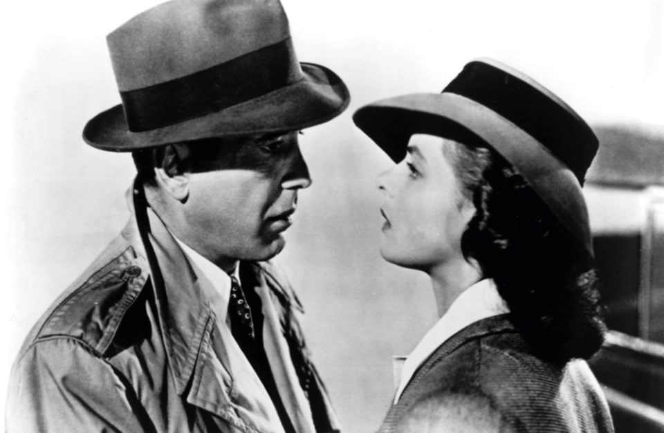 Rick (Humphrey Bogart)  e Ilsa (Ingrid Bergman)  em Casablanca (1942), de Michael Curtiz