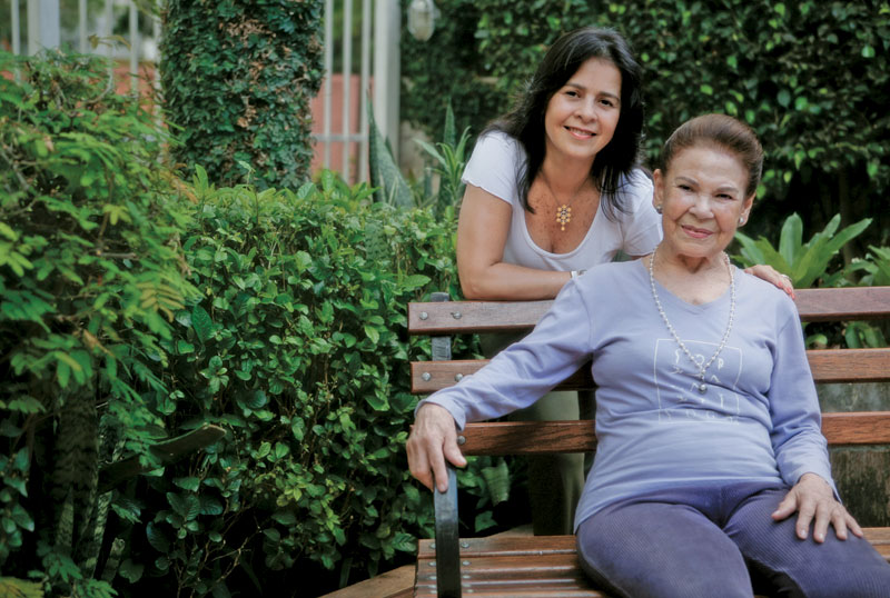 Com Lídia, sua sobrinha e