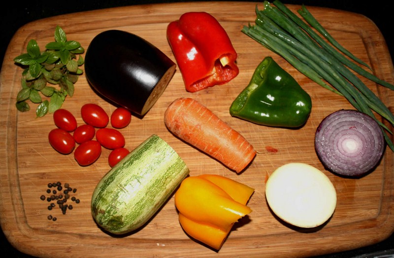 Sugestão de legumes para o Arroz de Carnaval