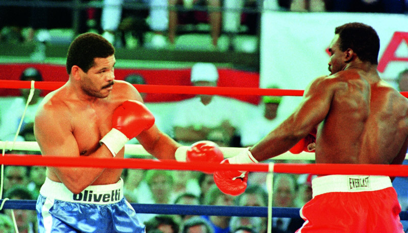 Na luta com Holyfield