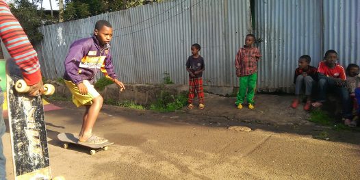 A Primeira pista de skate da Etiópia