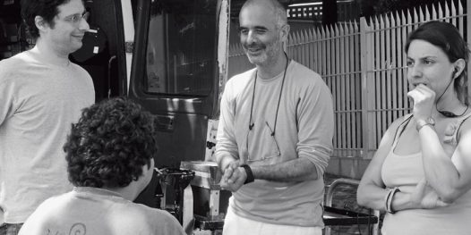 Nader (esq.) e Goldman conversam nos bastidores