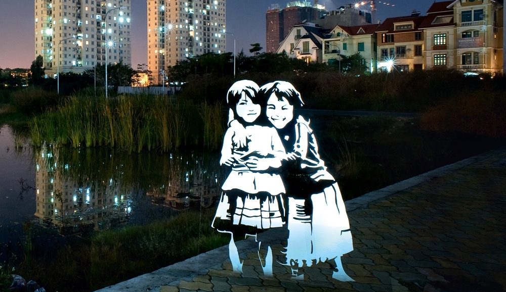 Luz, câmera, stencil