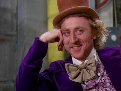 Willy Wonka Irônico quer saber: você ganhou muito chocolate, foi?