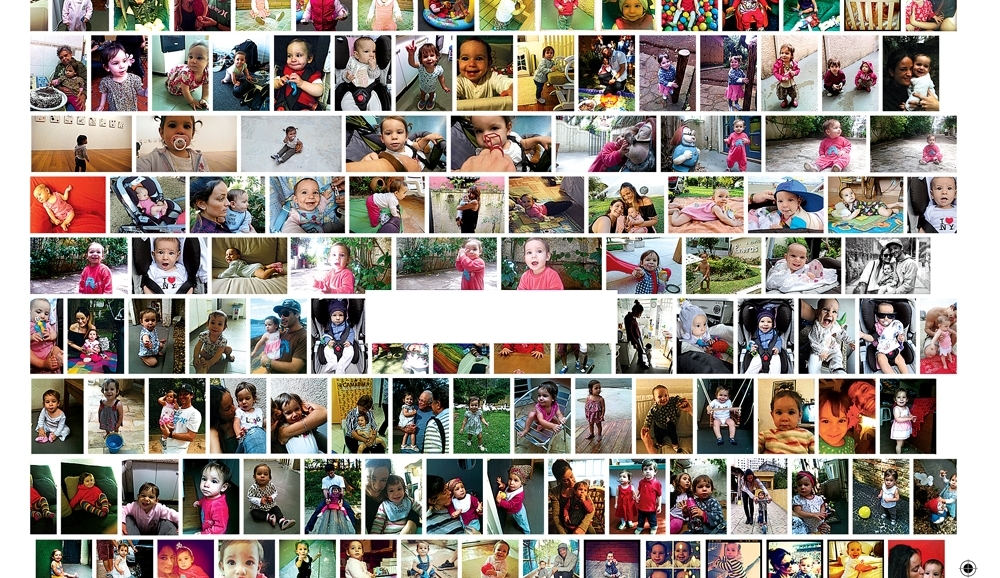 A produtora executiva da Trip Adriana Verani com um ano. Essas são todas as fotos que ela tem de si com essa idade