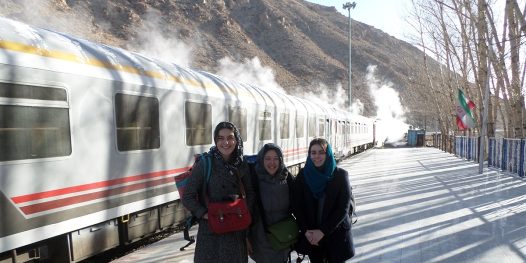 As montanhas nevadas são a primeira visão do Irã