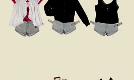 De calças muito curtas