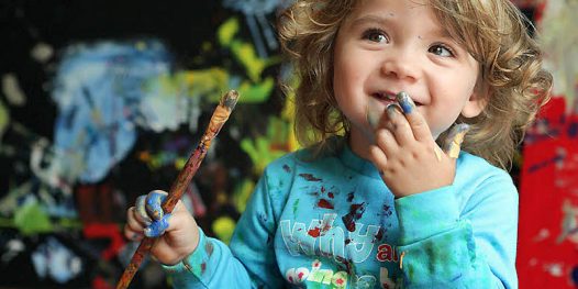 Artista aos quatro anos