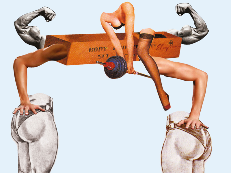 A foto dos “famosos” treinando