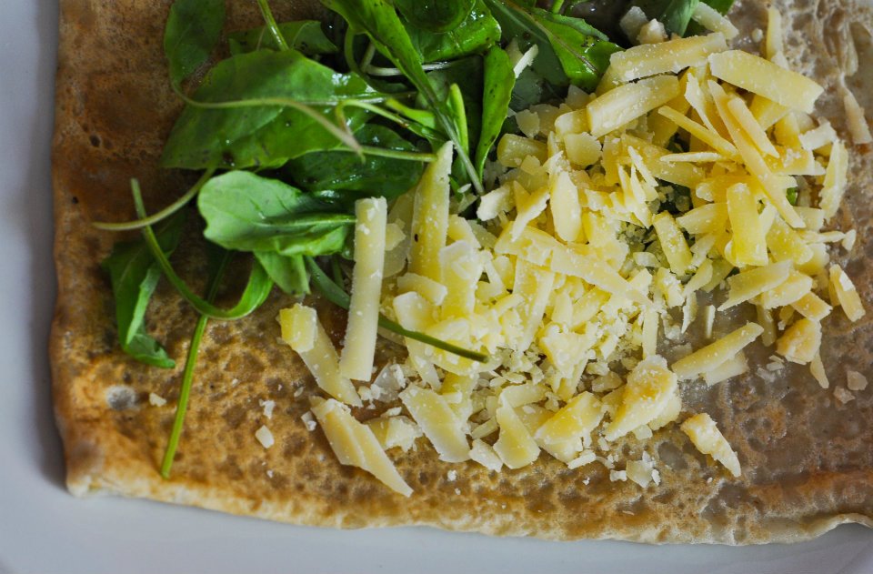 Ohlalá: parmesão e rúcula!