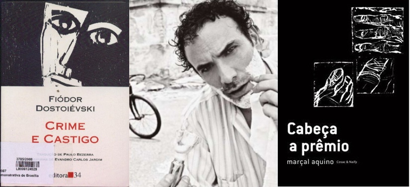 Marco Ricca entre os dois livros que mudaram sua vida