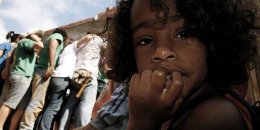 Não tinha teto, não tinha nada