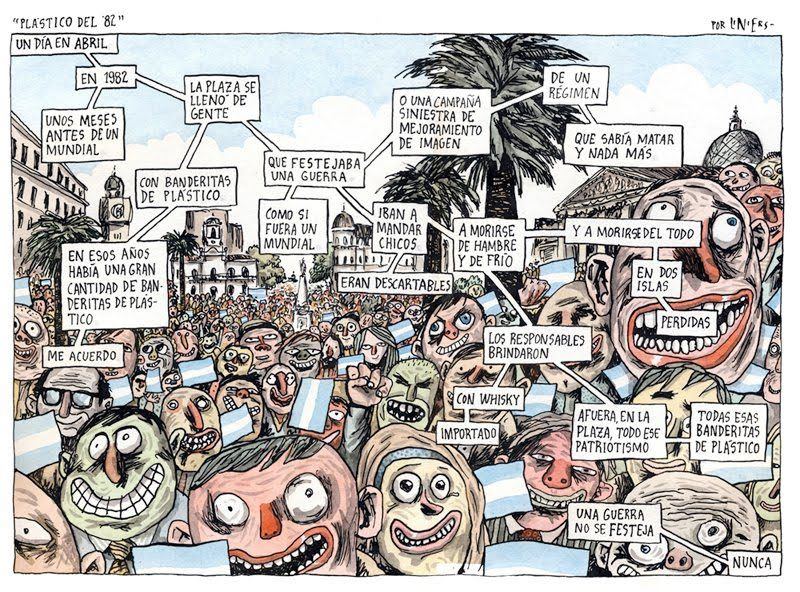 Excelente resumo ilustrado da Guerra das Malvinas