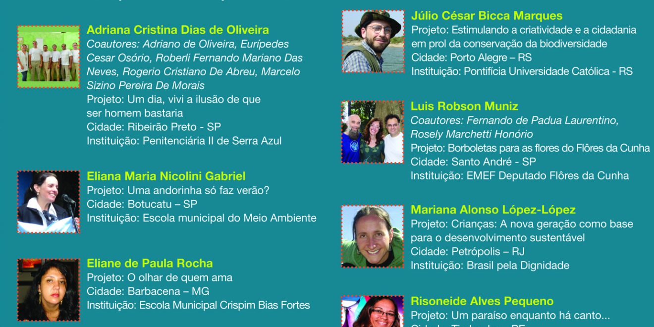 Instituto Ecofuturo premia autores dos 10 projetos mais inovadores de educação para sustentabilidade