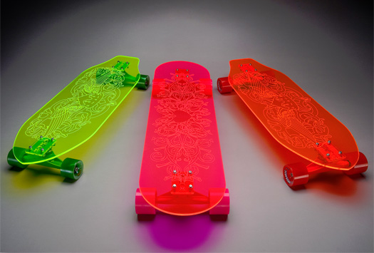 skates de acrílico por 