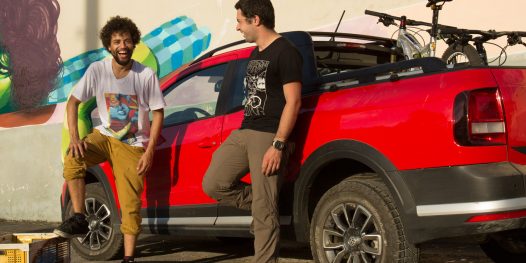 A aventura de um mountain biker e um grafiteiro