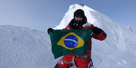 No pico mais alto da Terra