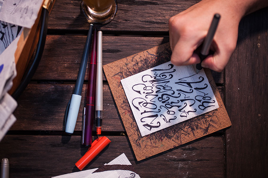 Guardanapos que contam histórias