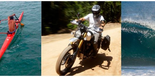 Rolê de moto na ilha