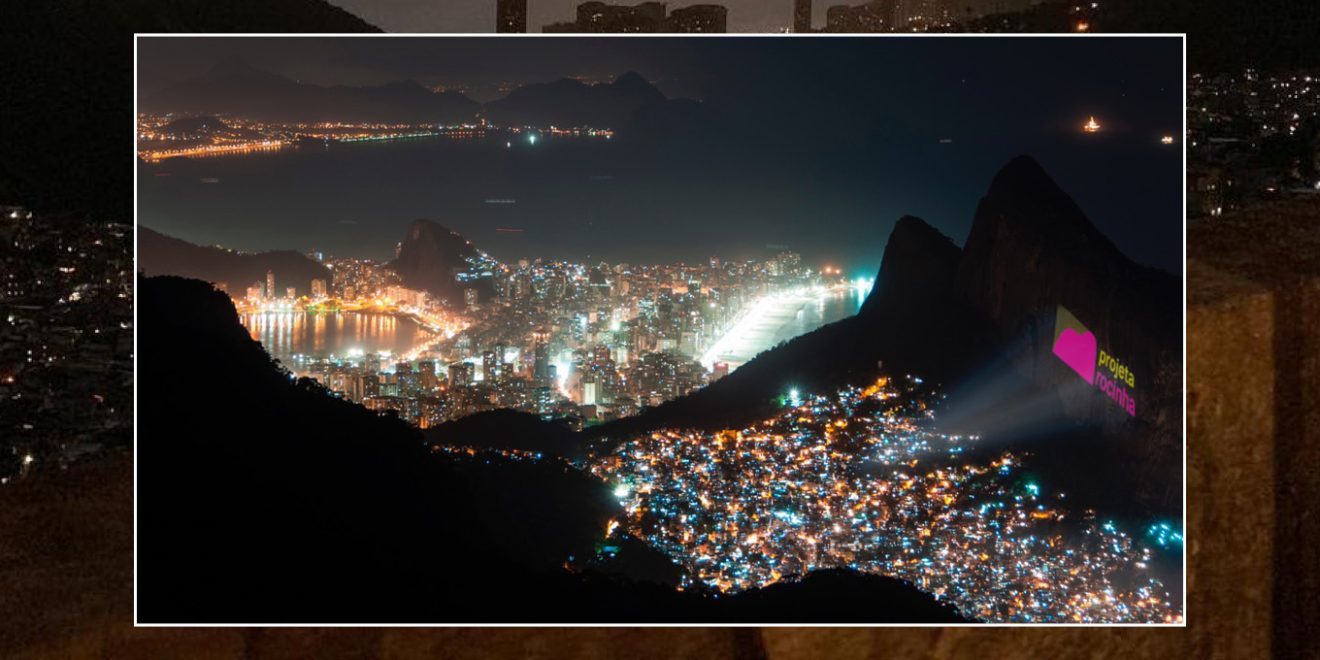 Uma noite de cinema na Rocinha