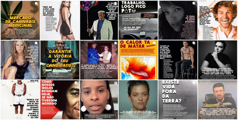 Já parou pra pensar quem te faz pensar? Campanha Apoie a Trip - Posts de Instagram da Revista Trip